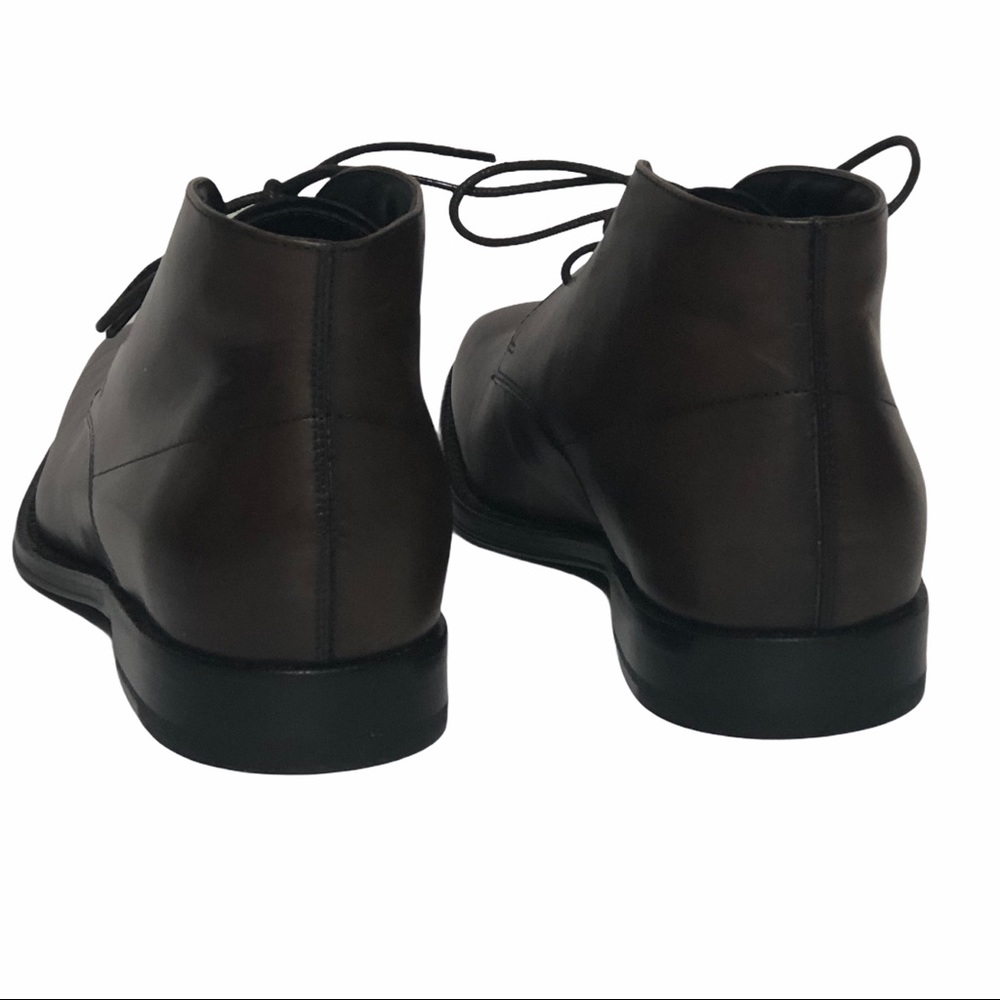 NEW Tod's Mens Brown Leather Laceup AnkleBoots 5.5 - Picture 6 of 16